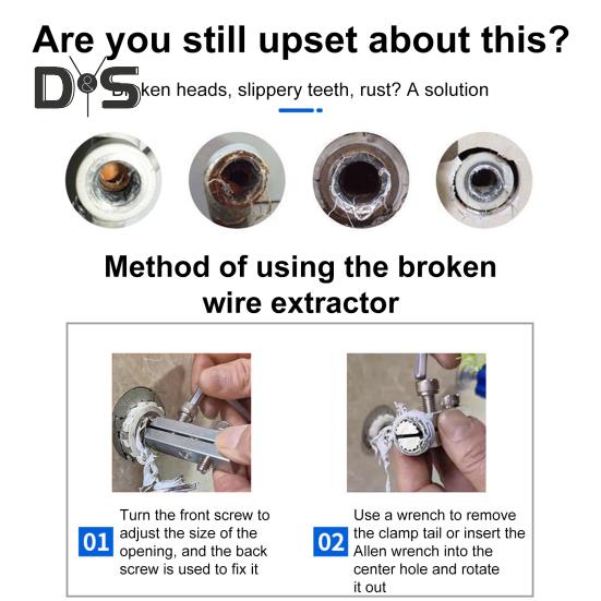 Sıyırılmış Vida Sökücü Seti Kullanımı Kolay Çok Fonksiyonlu Sap Kırık Vida Sökme Aleti Cıvata Sökücü Kiti