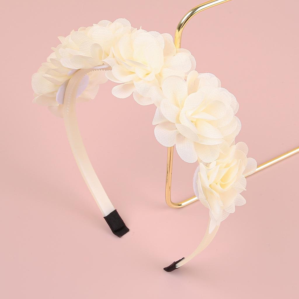 Fashion Chiffon Flower Headbands Plastic Teeth Hairbands Baby Girls Headbands Children Kids Floral Hairband Hair Accessories Set