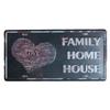 Mfoever  European  American Retro License Plate Antique Tin Painting Coffee Shop Bar Shop Restaurant Fashion Home Wall Hanging Fashion Personality 