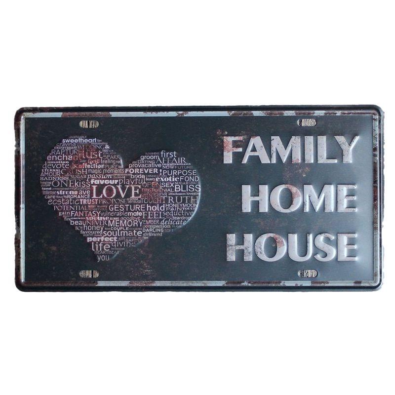Mfoever European American Retro License Plate Antique Tin Painting Coffee Shop Bar Shop Restaurant Fashion Home Wall Hanging Fashion Personality