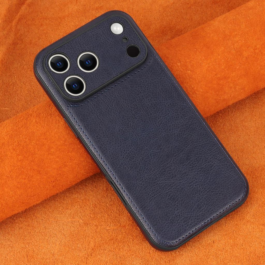 Luxury High-end Leather Case for iPhone 17 Pro Max 16 Pro 16e 15 14 Plus 13 12 11 XS XR X 7 8 Lens Protection Mobile Phone Cover