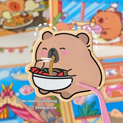 Capybara Kühlschrankmagnet Cartoon Spielbuch Geburtstagsfeier Aktivitäten Handbuch Quiet Book Ganz Kinderdekorativ
