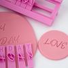 Alphabet A-Z Letter & Symbol Cookie Stamp Set Number Uppercase Letter Lowercase Letter Full Font Set Cake Clay Embosser Stamp