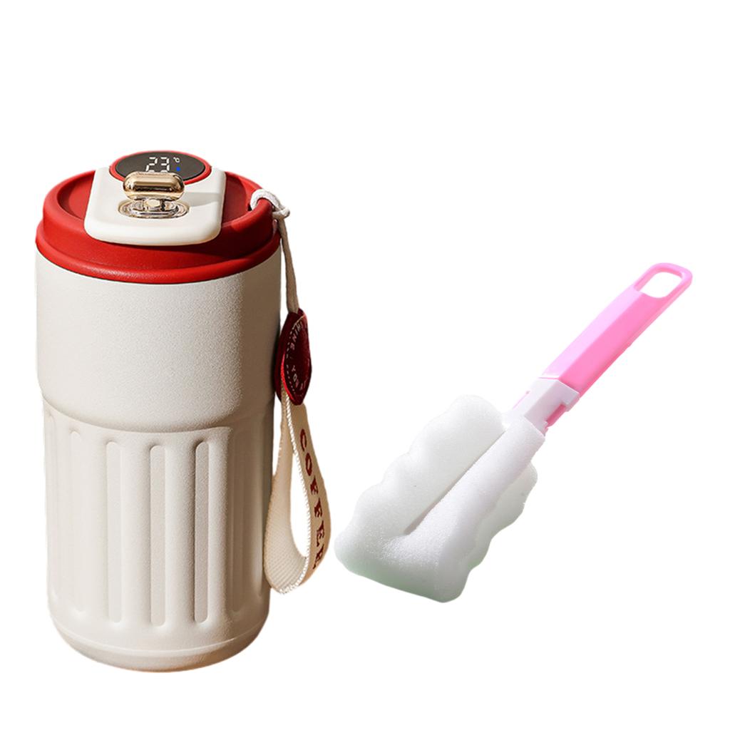 450ML Stainless Steel Coffee Cup Digital Display Travel Thermal Mug Leak-Proof Thermos Bottle Mug Vacuum Flask Insulated Cups