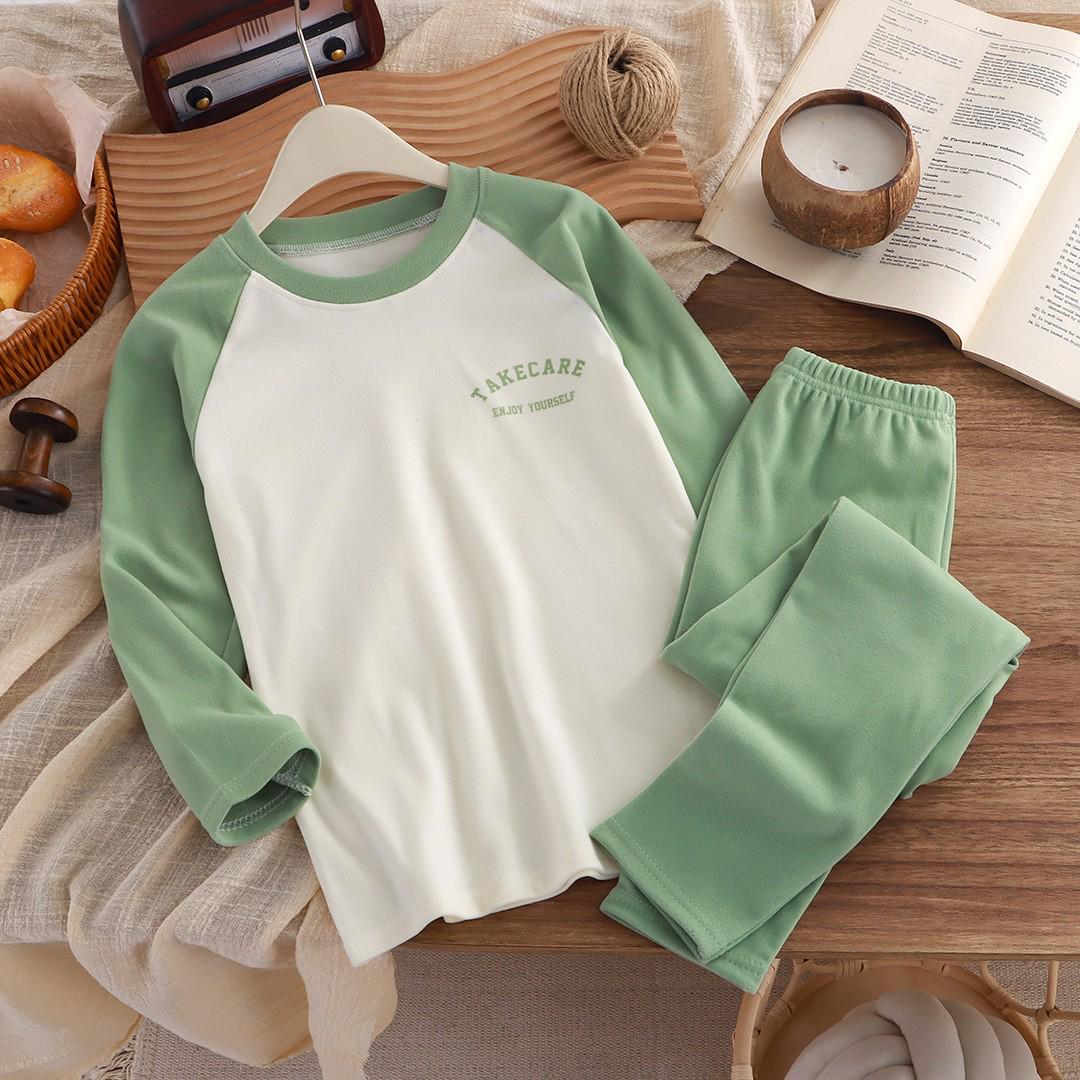 

Children s 2025 Autumn/Winter Underwear Set: Cozy Pajamas for Boys and Girls 90 (Height 73-80cm)