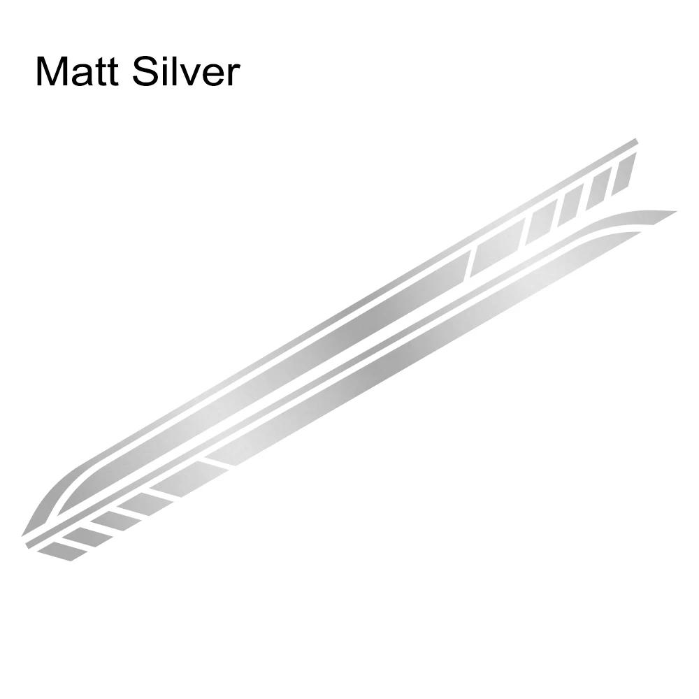 2PCS DIY Car Both Sides Body Stickers Stripes Waterproof Auto Door Decals Automobiles Products Car Wrap Vinyl Film Accessories