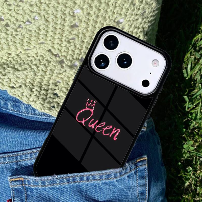 Queen Princess Crown Mobile Phone Case Compatible with IPhone 17 16 15 14 13 12 11Pro Max 17 Air Cover