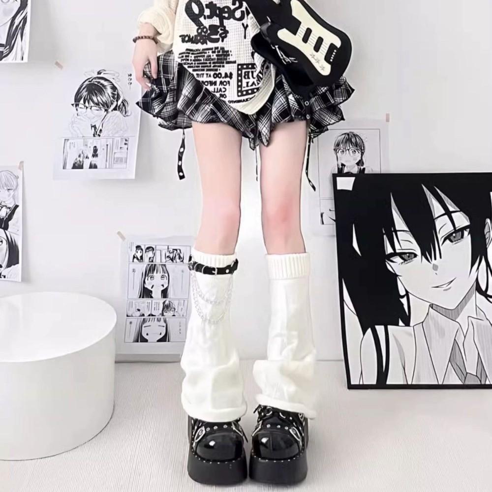 Knitted Long Socks Cold Proof Foot Warmer Sock New Leg Warmers  Women