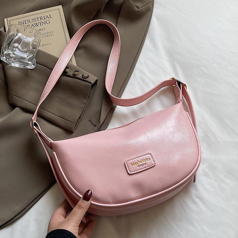 Stylish New High-quality Simple Soft Leather PU Tote Dumpling Bag Versatile Commuter Light Casual Messenger Women's Bag