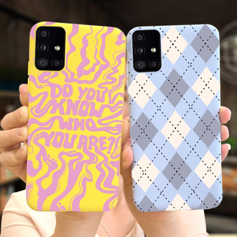 Soft Cover For Samsung Galaxy M51 M31 M21 Shockproof Protection Cases Shell Samsung M21 M31 M 51 Candy Matte Cute Bumper Etui
