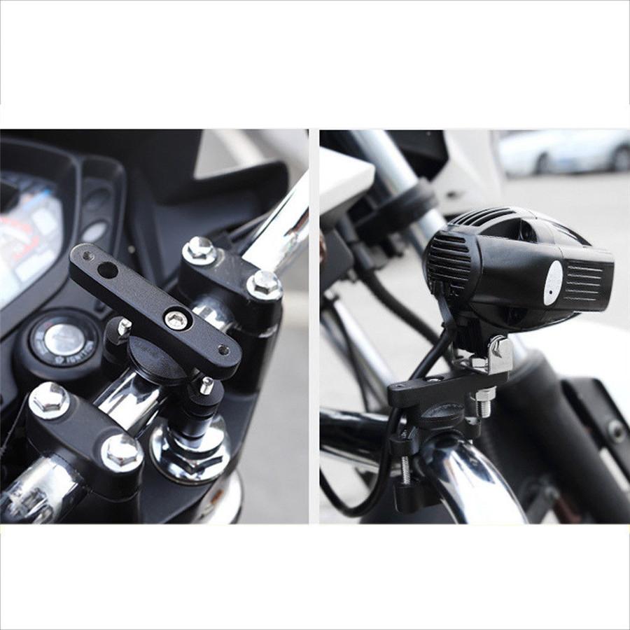 Universal Black Cnc Motorbike Handlebar Fork Mount Headlight Mobile Phone Stand