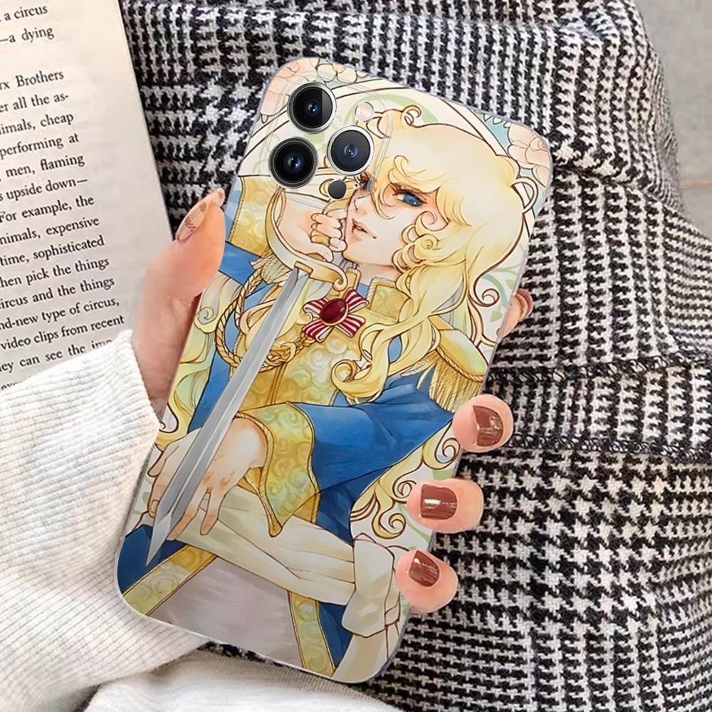 The Rose Of Versailles Phone Case For iPhone 15 14 11 12 13 Mini Pro XS Max Cover 6 7 8 Plus X XR SE 2020 Funda Shell