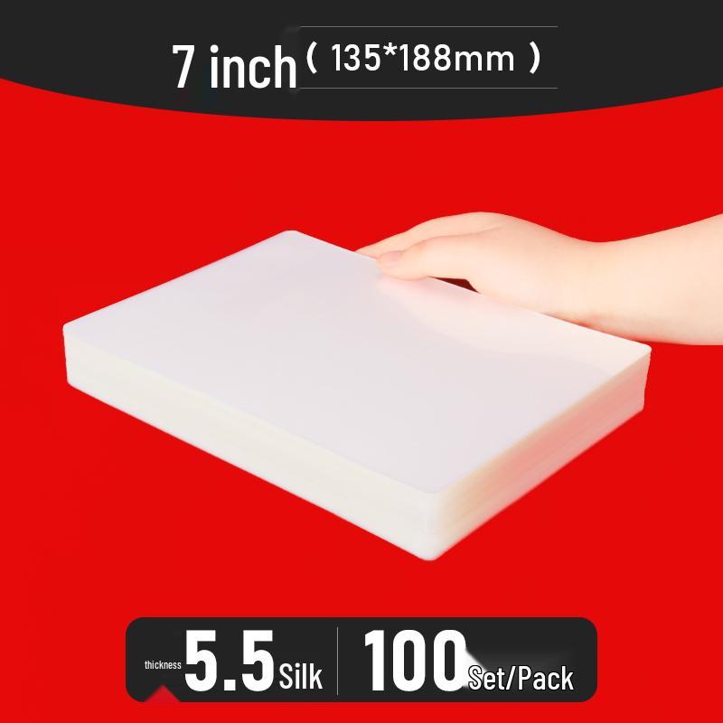 Bolsas para Plastificação A4 - Tamanhos de 3" a 10", Espessadas para Fotos e Identificações