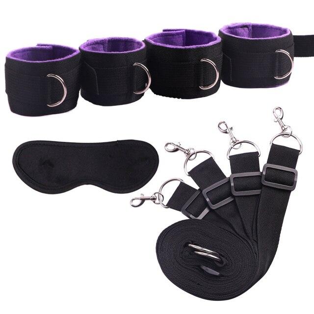 Sexspielzeug für Frauen Handschellen BDSM Bondage Kit Unterbett Erotikartikel Sexzubehör Set Fetisch Fesselgurt Produkte für Erwachsene