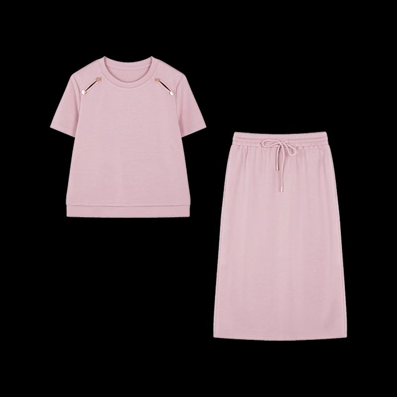 XWI Women's Casual Short Sleeve Top & Skirt Set