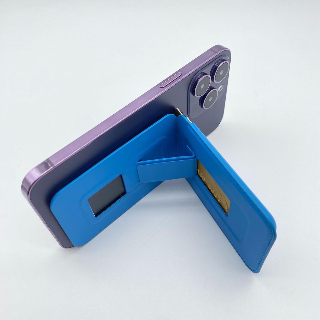 Magnetic Wallet Lightweight Magnetic Phone Wallet Stand Adjustable Leather Magnetic Card Holder Gifts for Women Men