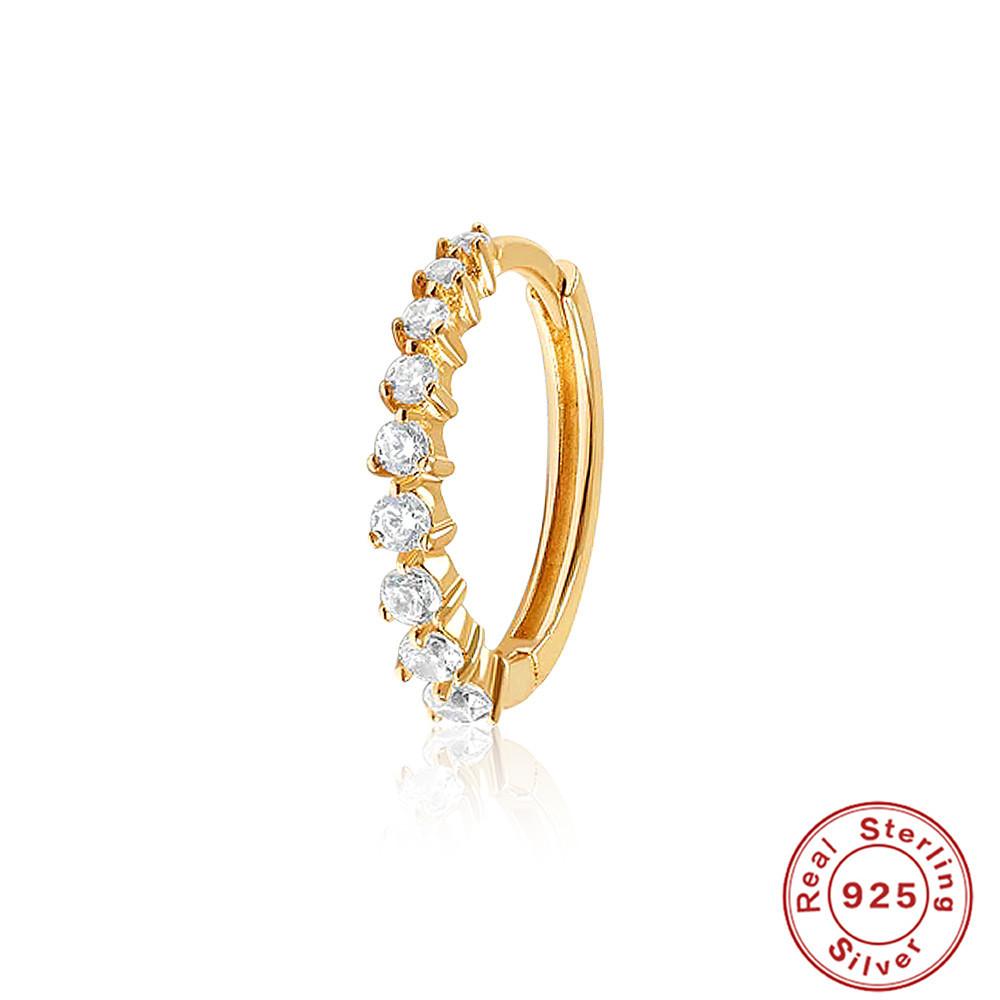 Fashion Ins Wind S925 Sterling Silver Earbone Rings Simple Classic Versatile Diamond Earrings Earrings Earrings Women