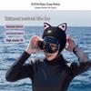Women's Sun Protection Swim Cap: Adjustable Elastic Fit for Outdoor Surfing, Drifting, and Seaside Activities.