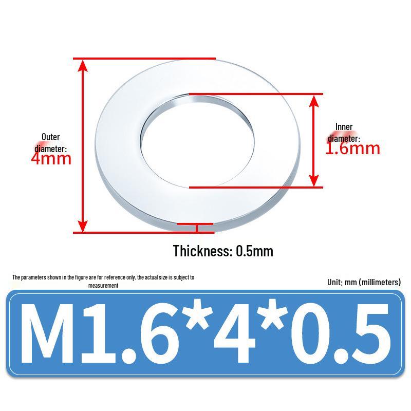 Extra Large Galvanized Metal Flat Washer (Sizes M1.6-M14)