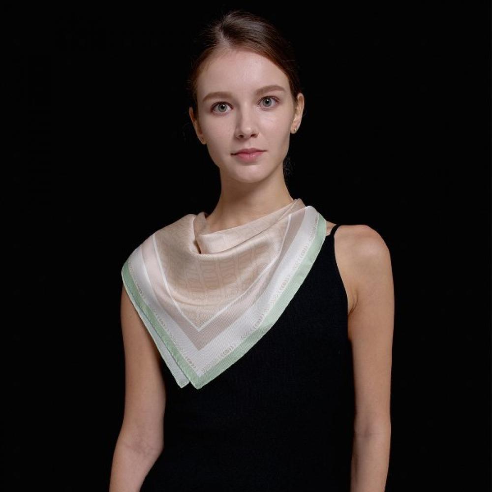 Dal Cashmere Silk Square 65 Brown D Chain Single option