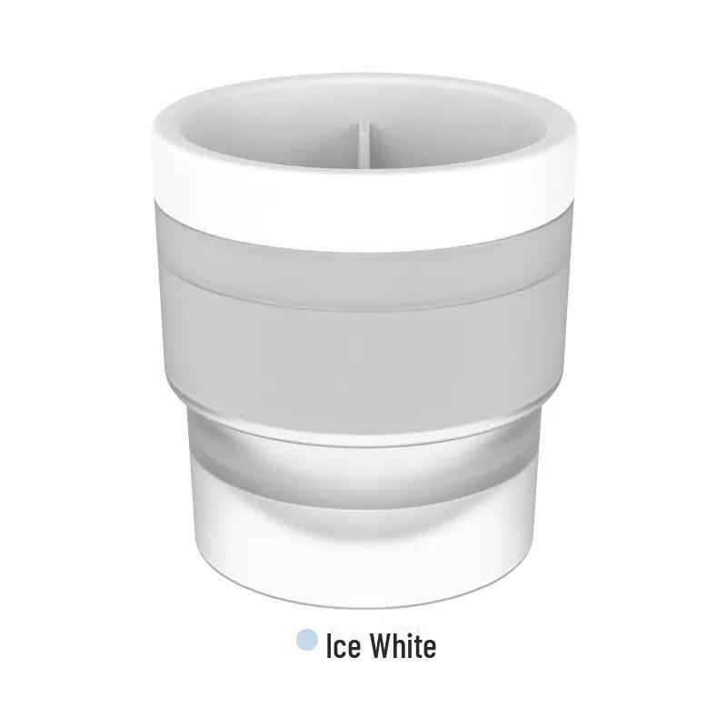 

Форма для льда из пищевого силикона - большой круглый льдогенератор для виски для дома белый