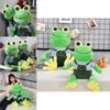 Cute Plush Frog Toy With Shoulder Strap For Kids' Sleeping Companion