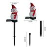 2/1PCS Solar Christmas Snowman Ground Plug-In Lights Outdoor Indoor Villa Lawn Garden Decorative Atmosphere Led Lights
