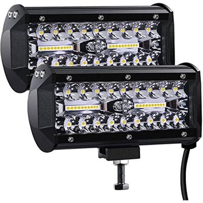 Reflektor roboczy LED 7 cali 240 W Cree LED dodatkowy reflektor 12 V 27 000 Lm reflektor samochodowy reflektor terenowy wodoodporny Ip67 reflektor roboczy (Opakowanie 2)