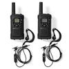 Talkie-Walkie - NEDIS - WLTK0610BK - 2 combinés - Portée 6 km - 8 canaux - VOX - Noir