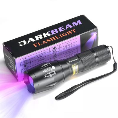 DARKBEAM Blacklight UV Light LED Ultraviolet Light UV Flashlight 365nm & 395nm Anisakis Light Dual Wavelength