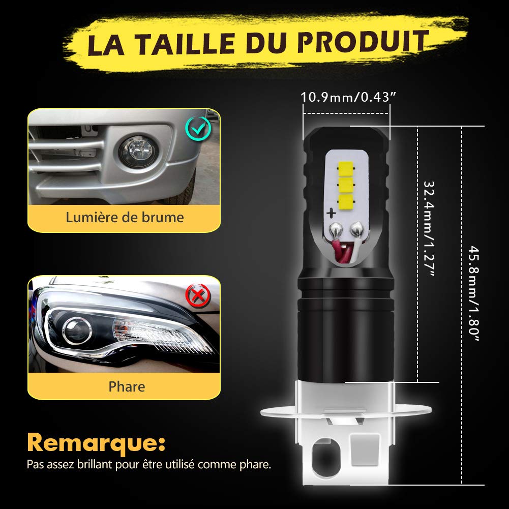 KATUR H4 9003 HB2 High Brightness Explosive 1600 Lumens Max 80W High Output CSP