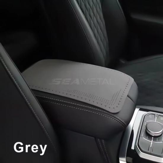 SEAMETAL Suede Leather Car Armrest Cover Mat Universal Waterproof Non-slip Auto
