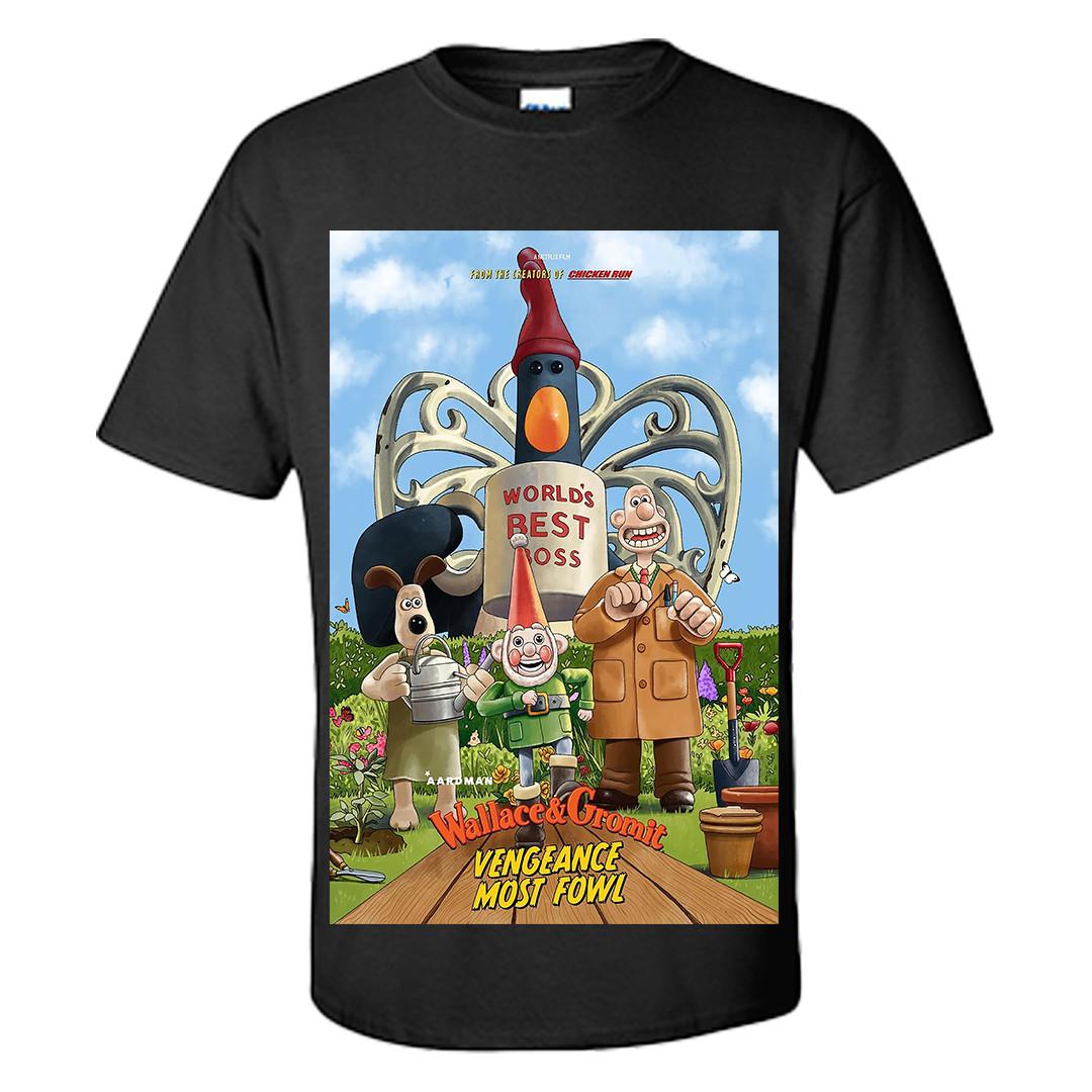 Wallace and Gromit T Shirt Wallace and Gromit Vengeance Most Fowl Shirt S-XXXL S