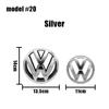 JQTYB1 ABS Car Styling Emblem For Volkswagen MK6 VW GOLF 6 2010 2011 2012 2013 Badge Hood Front Grill Rear Trunk Lid Logo Accessories