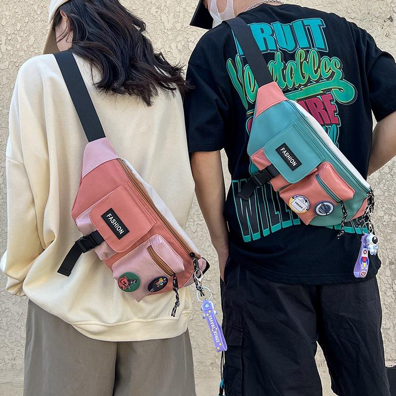 Multifunctional Casual Waist Bag Chest Bag Outdoor Sports Portable Mobile Phone Bag Crossbody Bag Large Capacity Shoulder Bag Armpit Bag Wallet