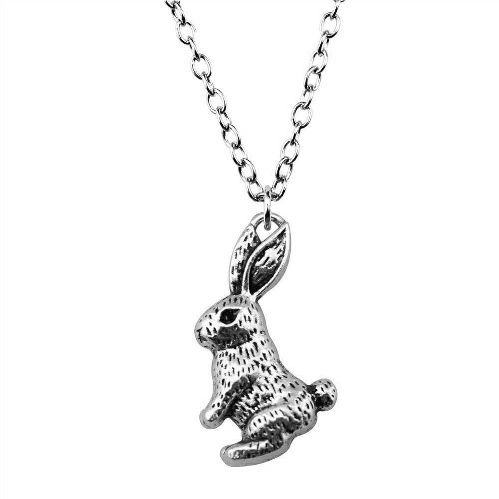 Cat Charm Necklace Cute Animal Pendant For Lovers Minimalist Pet Jewelry Gift 43cm Chain