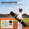 7x7 Ft Baseball Softball Practice Net, Portable Baseball Training Net for Hitting Batting Catching Pitching, Backstop Baseball Equipment with Bow
