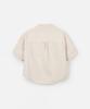 Poseuteupeulei (Women'S) French Work Short Sleeve Shirt_Ivory