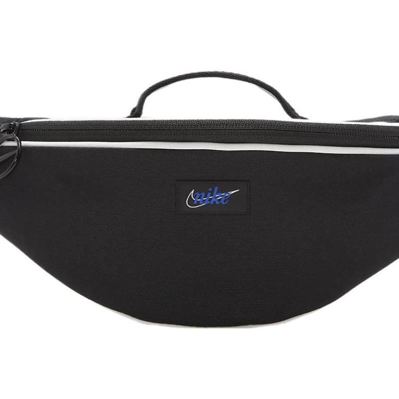 

Nike Heritage Polyester One Shoulder Crossbody Fanny Pack Small Size Unisex Black Casual DR6266-010 чёрный
