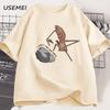 Marcus The Worm T-shirt for Men Women Y2k Clothes Design Printed Cotton Short Sleeve Round Neck Tshirt Streetwear Y2k Clothing