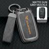 Zinc Alloy Leather Car Key Case Cover Holder Shell For SEAT Cupra Raval Born Leon PHEV Formentor Ateca Terramar FR valve core SI1