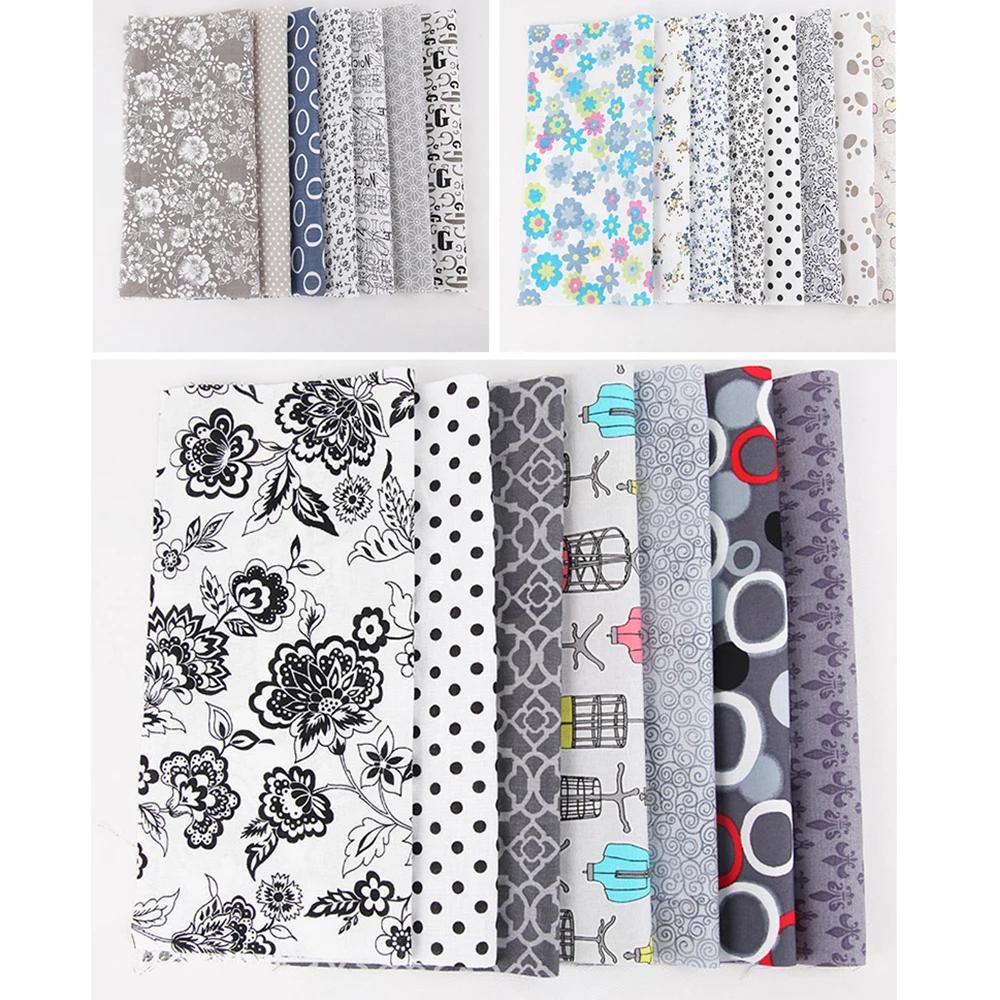 50 PCS Assorted 10CM*10CM Bundle Quilt Quilting Cotton Fabric Sewing DIY Set Make Summer Shirt, Dress, Everyday Clothes, Bed She