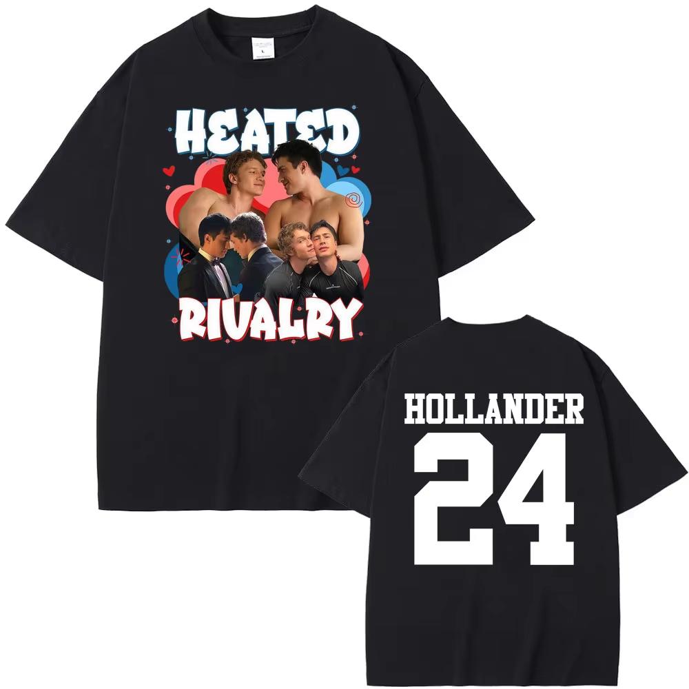 Heated Rivalry Shane Hollander Ilya Rozanov Tshirts Unisex Vintage Fashion Aesthetic Couples Summer Tshirt Casual Comfort Top