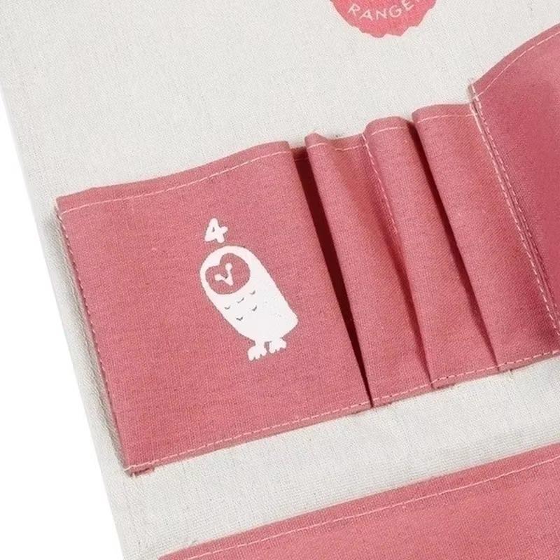 Fabric Waterproof Cotton and Linen Storage Hanging Bag Creative Hanging Multi-layer Dustproof Storage Bag Home Door StorageBags