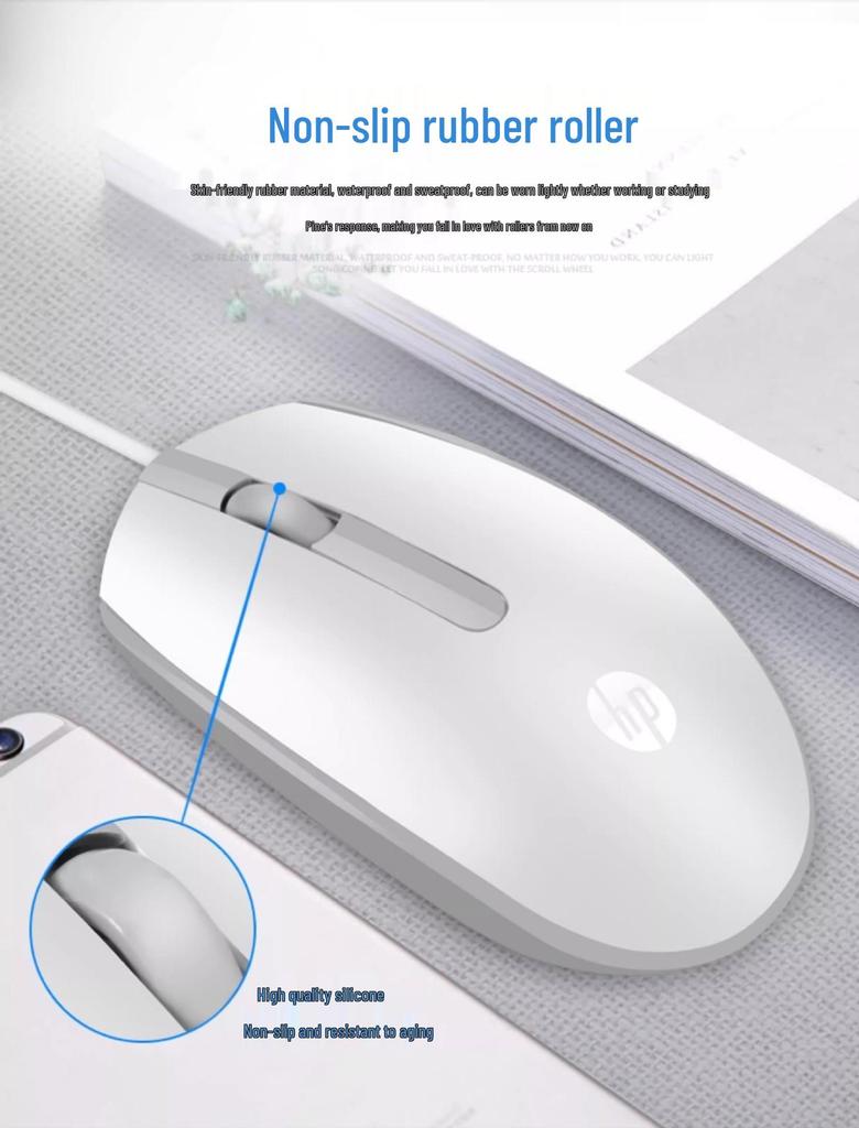 M10 Universal Wired Mechanical USB Mouse for Office, Home, Desktop, Laptop, Gaming - Frosted Design