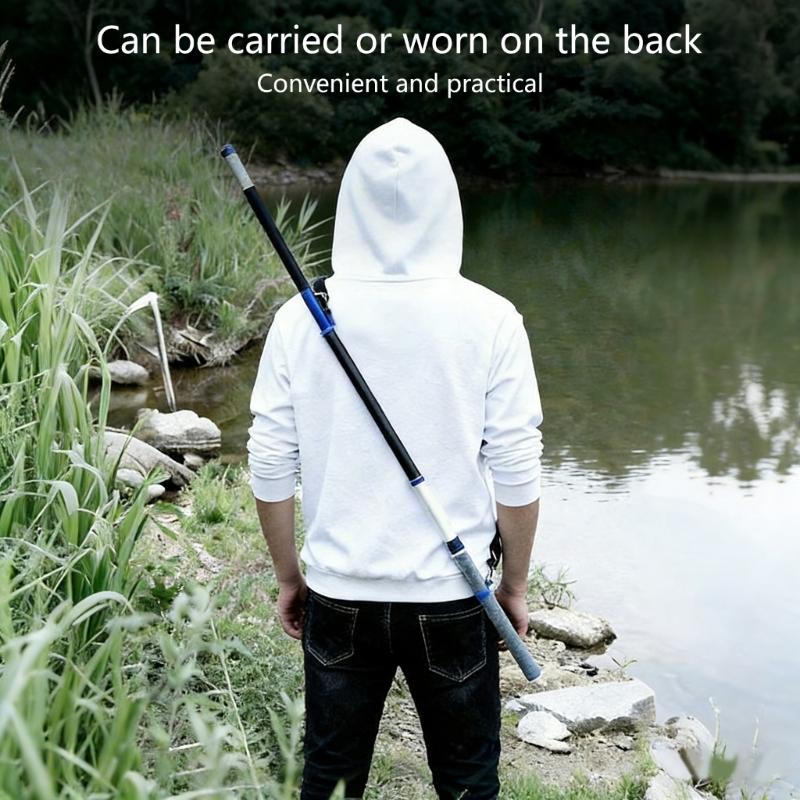 Multipurpose Fishing Rod Carry Strap Adjustable Length Fishing Poles Holder Strap Shoulder Belt Travel Tackle Carriers