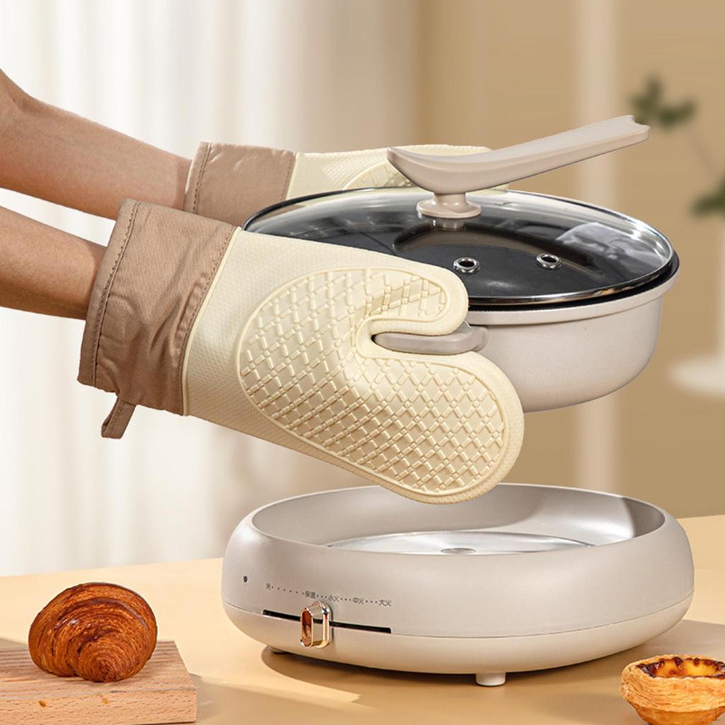 Heat-Resistant Oven Mitts Set for Cooking And Baking