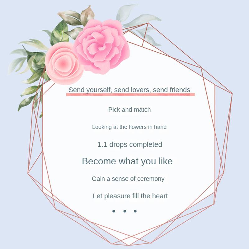 Micro Particle Building Block Flower Simulation Flower Rose DIY Puzzle Assembly Toy Desktop Decoration Children's Toy Girl Gift