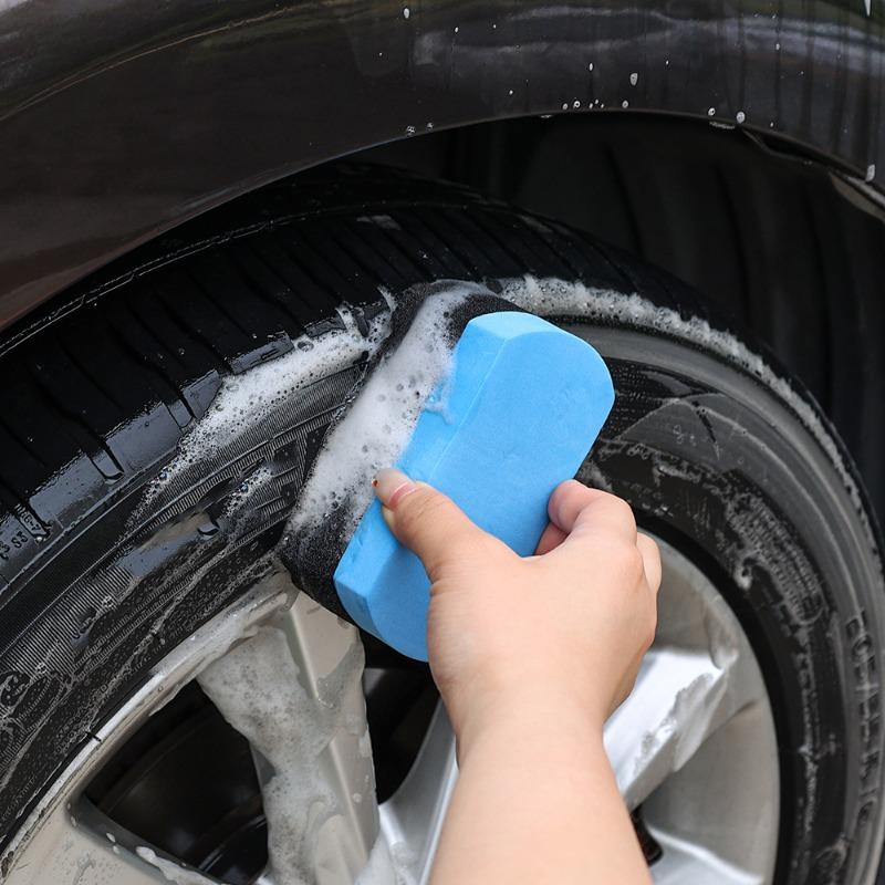 Car Wash Sponges Block Three Layer Large Wave Car Washing Sponge Wipe High Density Honeycomb Sponge Universal Car Cleaning Tool