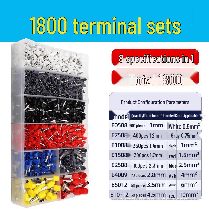 HSC8 6-4A European Ratchet Crimping Pliers Set with Manual for Labor-Saving Cold Crimping